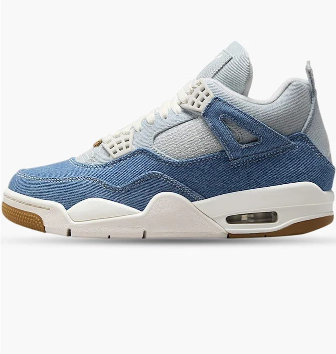 Кроссовки женские Air Jordan 4 Retro Tex Blue IB6716-100