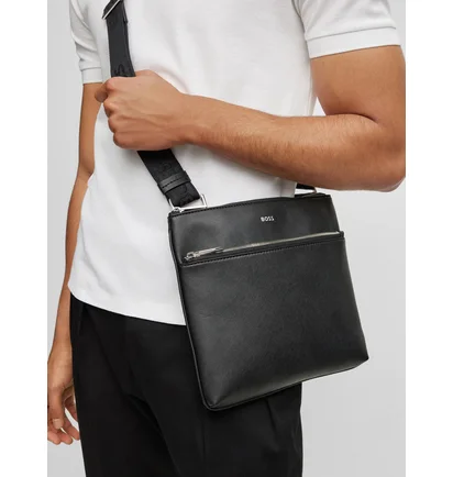 Сумка мужская Boss With Foil-Print Logo Black 50483567