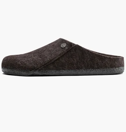 Тапочки чоловічі Birkenstock Zermatt Shearling Wool Felt Slippers Black 1016570