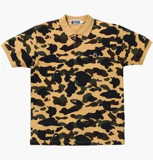 ᐉ Поло мужское Bape 1St Camo One Point Polo Camo 1I30112004YEL