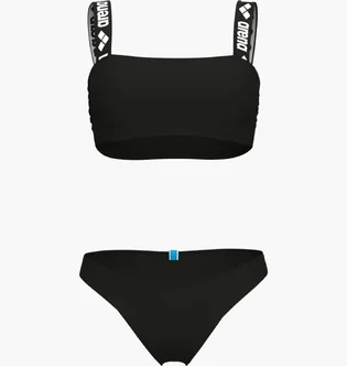 Купальник женский Arena Elastic Solid Bikini Bandeau Black 007086-500