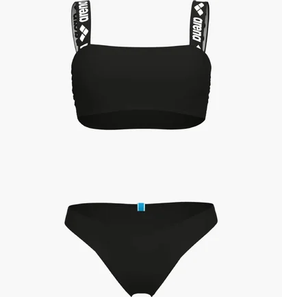 Купальник женский Arena Elastic Solid Bikini Bandeau Black 007086-500