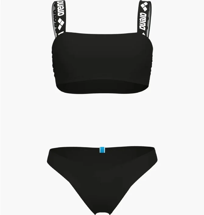 Купальник женский Arena Elastic Solid Bikini Bandeau Black 007086-500