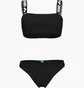 Купальник женский Arena Elastic Solid Bikini Bandeau Black 007086-500