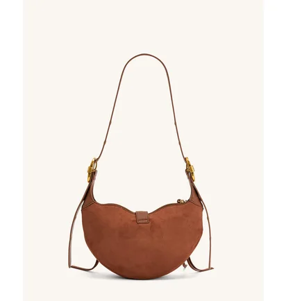 Сумка жіноча JW PEI Tessa Suede Shoulder Bag Brown BB2023BG70164JWP