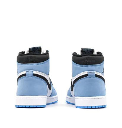 Кросівки чоловічі Air Jordan 1 High Black University Light Blue/White 555088-134