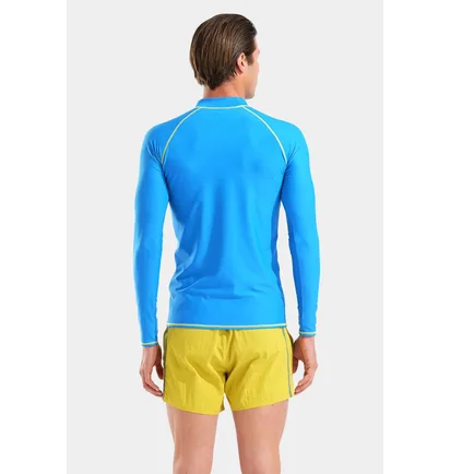 Лонгслив мужской Arena Rash Vest Graphic Blue 011107-830