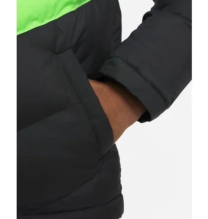 Пуховик дитячий Nike U NSW SYNTHETIC FILL JACKET Black/Green CU9157-016