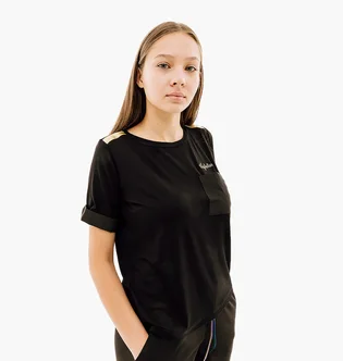 Футболка жіноча AUSTRALIAN Gold Tape Jersey V Tee Black LSDTS0028-003