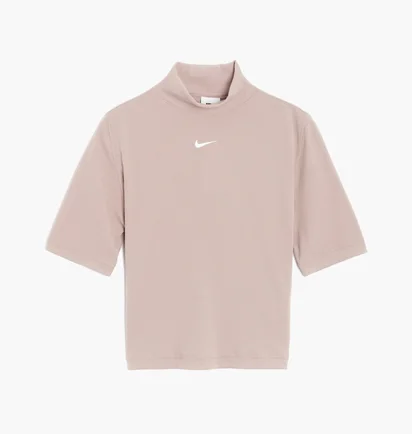 Футболка женская Nike Sportswear Essentials Rib Mock Neck Top Peach DV7958-272
