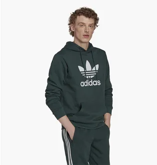Худи мужское Adidas Adicolor Classics Trefoil Hoodie Green Hk7270