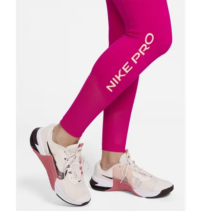 Леггинсы женские Nike Pro Mid-Rise Full-Length Leggings Pink FB5687-615