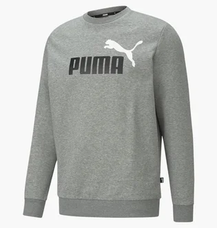 Свитшот мужской Puma Essentials+ Two-Tone Big Logo Grey 586762-03