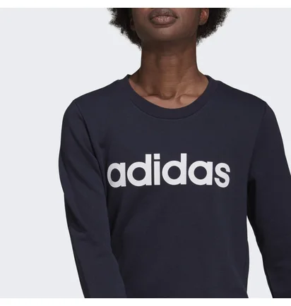 Свитшот женский Adidas Essentials Logo Sweatshirt Black H10141