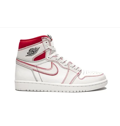 Кроссовки мужские Air Jordan 1 Retro High Og White 555088-160