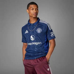 Поло чоловіче Adidas Manchester United 24/25 Away Jersey Blue IU1390