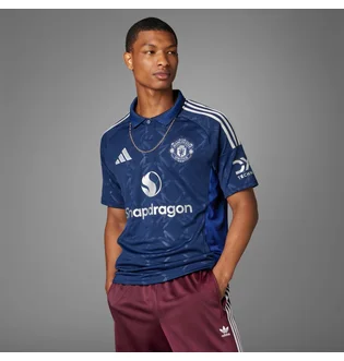 Поло чоловіче Adidas Manchester United 24/25 Away Jersey Blue IU1390