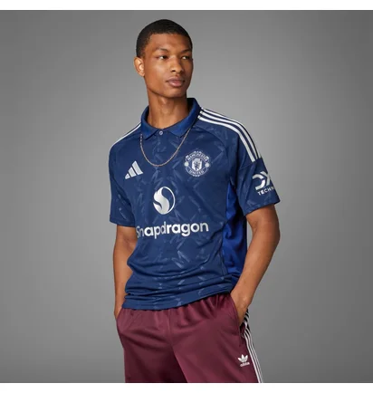 Поло чоловіче Adidas Manchester United 24/25 Away Jersey Blue IU1390