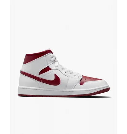 Кроссовки женские Nike Air Jordan 1 Mid Reverse Chicago Red W White Bq6472-161