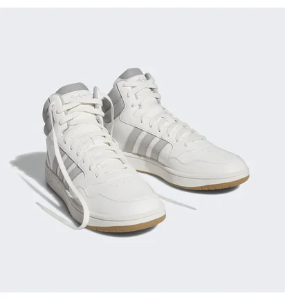 Кроссовки мужские Adidas Hoops 3.0 Mid Lifestyle Basketball Classic Vintage Shoes White IG5568