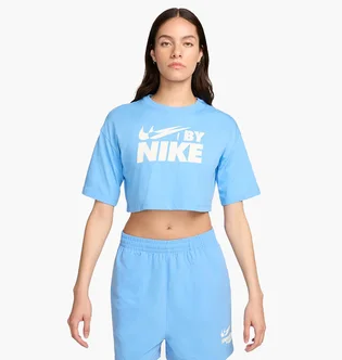 Футболка женская Nike W Crop Light Blue FZ4635-412