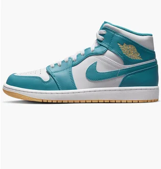 Кросівки чоловічі Air Jordan Air 1 Mid Shoes White/Light Blue DQ8426-400