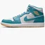 Кросівки чоловічі Air Jordan Air 1 Mid Shoes White/Light Blue DQ8426-400