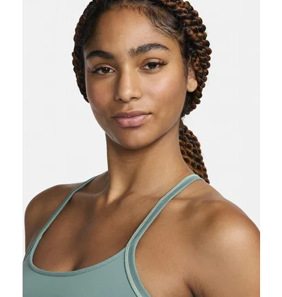 Топ женский Nike One Fitted Dri-Fit Cropped Tank Top Green FN3074-361