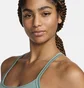 Топ женский Nike One Fitted Dri-Fit Cropped Tank Top Green FN3074-361