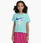 Футболка детская Nike G Boxy Hang In There Turquoise FZ5538-300