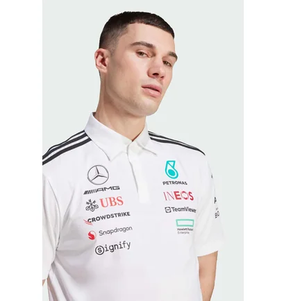 Футболка чоловіча Adidas Mercedes - Amg Petronas Formula One Team White JW0586