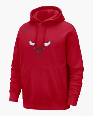 Худи мужское Nike Nba Chicago Bulls Club Red FB4748-657