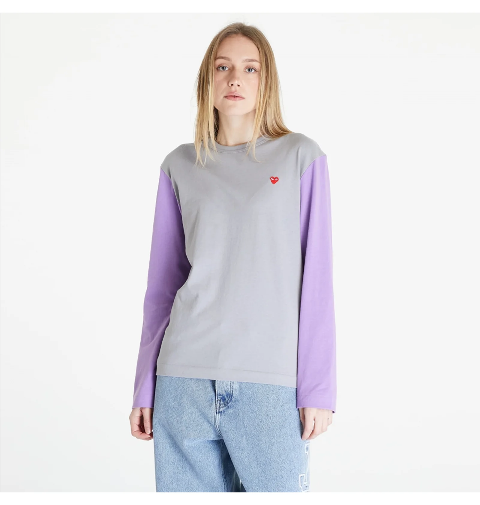 ᐉ Лонгслив мужской Comme des Garcons Play Heart Logo Long Sleeve