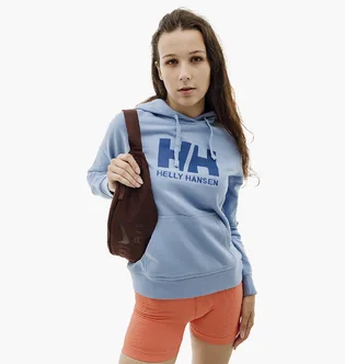 Худи женское Helly Hansen Logo Hoodie Light Blue 33978-627