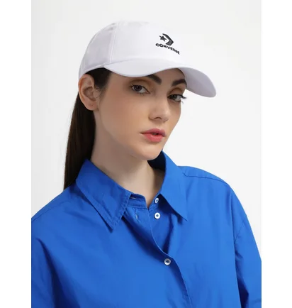 Кепка унисекс Converse Logo Lock-Up Baseball Hat White 10022131-102