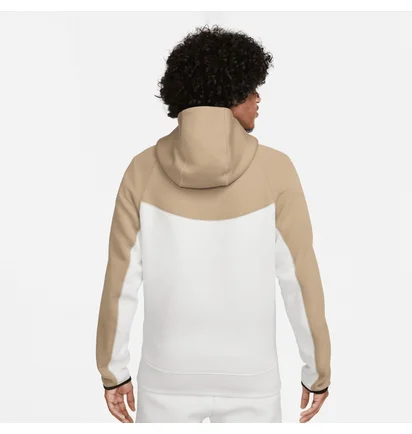 Толстовка чоловіча Nike Sportswear Tech Fleece Windrunner Full-Zip Hoodie Beige/White FB7921-121