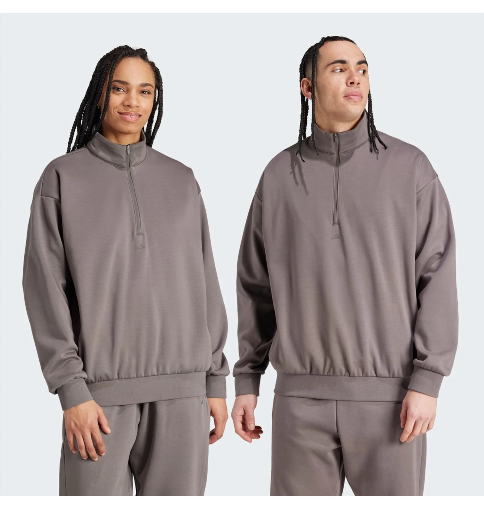 ᐉ Кофта унісекс Adidas Basketball Half-Zip Brown IW1627