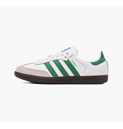 Кроссовки унисекс Adidas Samba Og White & Green White IG1024