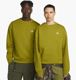 Свитшот унисекс Nike Acg Therma-Fit Fleece Crew Moss Olive DX9611-390
