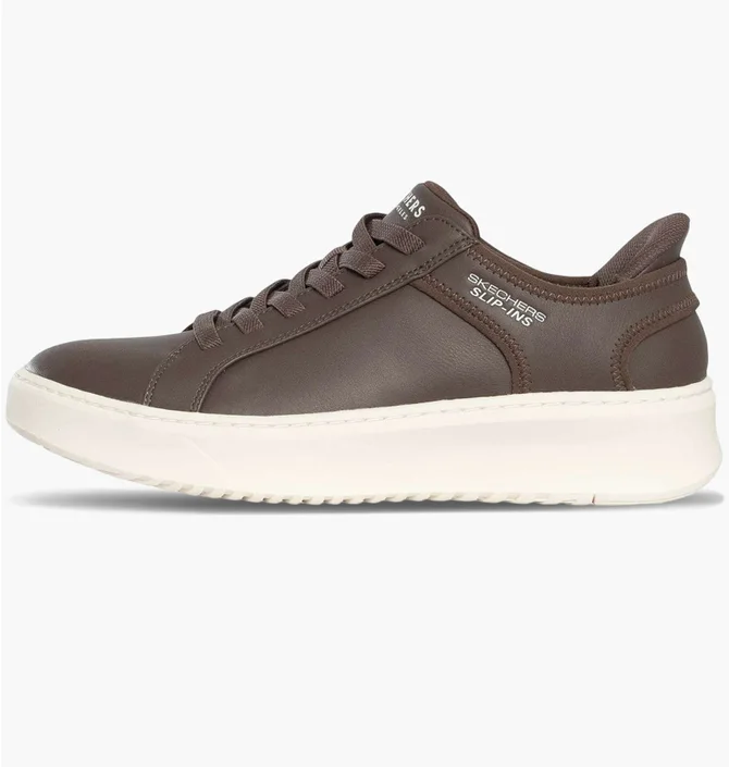 Кроссовки мужские Skechers Court Break Double Vented Brown 183177-CHOC