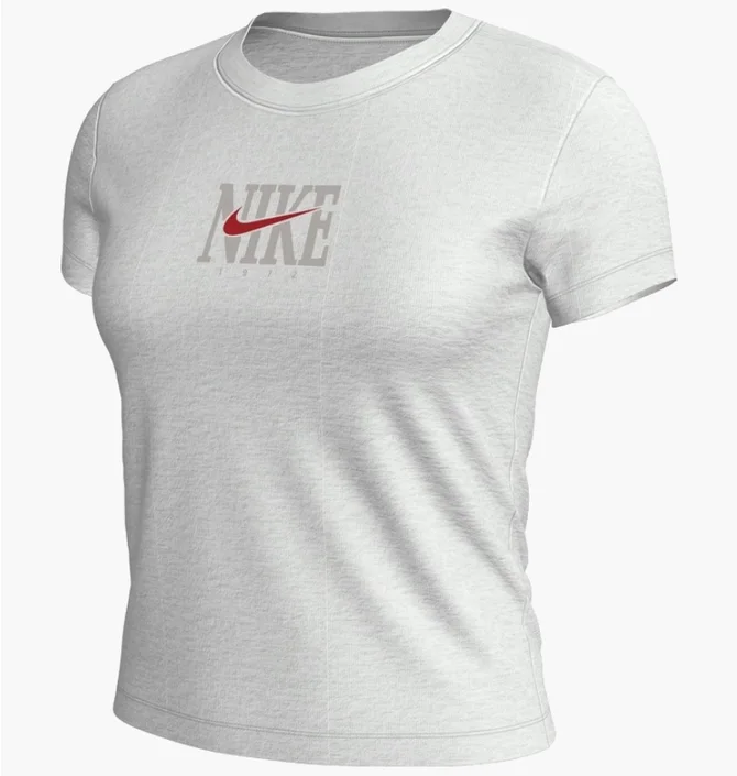 Футболка женская Nike Sportswear Ss Slim Tee Pnx Grx Grey IB2444-051