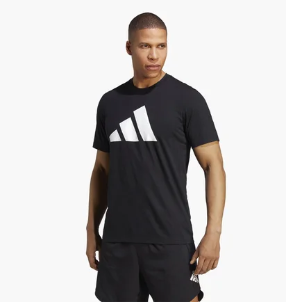 Футболка чоловіча Adidas Train Essentials Feelready Logo Training Tee Black Ib8273