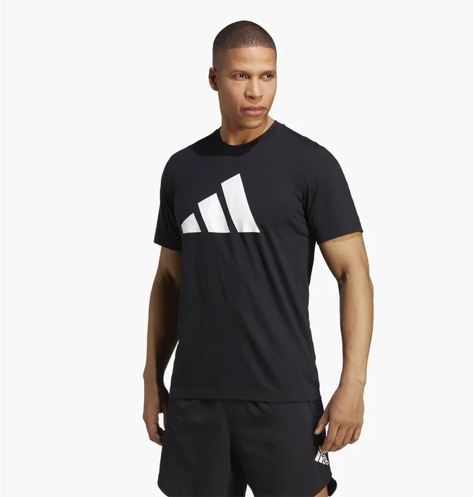 Футболка чоловіча Adidas Train Essentials Feelready Logo Training Tee Black Ib8273