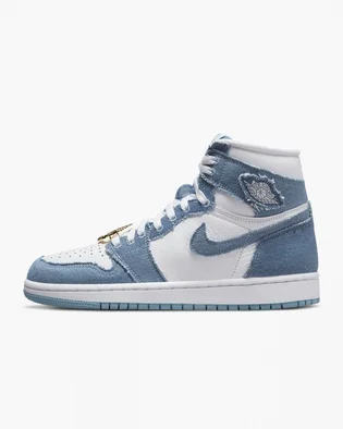 Кроссовки женские Air Jordan 1 High Og Denim Light Blue/White DM9036-104