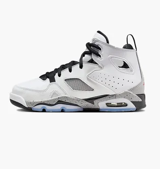 Кроссовки детские Air Jordan Flight Club 91 White/Grey 555472-102