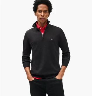 Кофта мужская Tommy Hilfiger Classic Quarter-Zip Sweater Black 78J9329-001-BDS