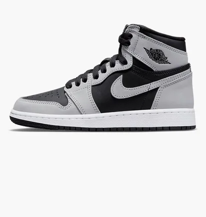 Кросівки дитячі Air Jordan 1 Retro High Og Gs Black/Grey 575441-035