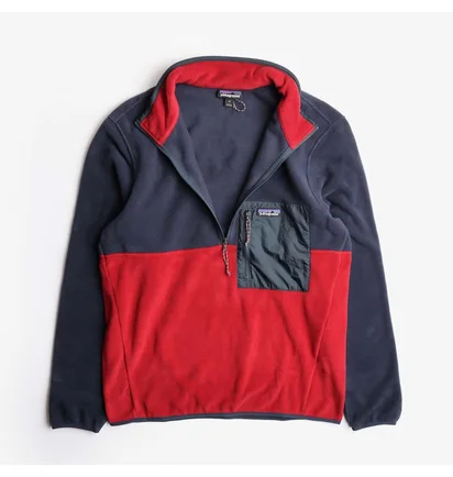 Куртка мужская Patagonia Microdini Half Zip Pullover Blue/Red 26200