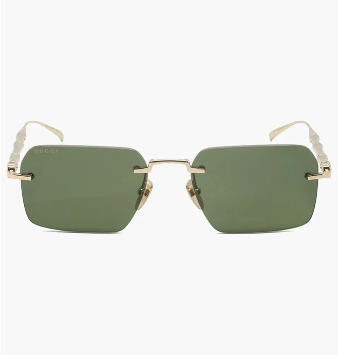 Солнцезащитные очки Gucci Gold/Green GG2154S-003-56