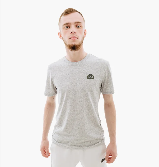 Футболка мужская Helly Hansen Nord Graphic Hh T-Shirt Grey 62979-949
